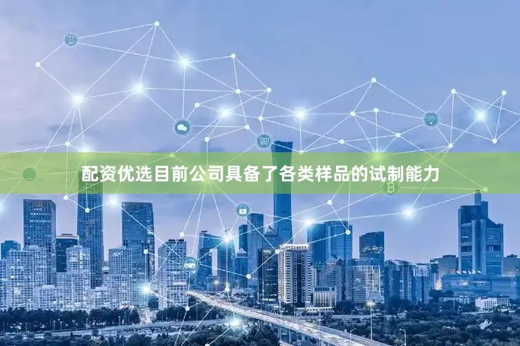 配资优选目前公司具备了各类样品的试制能力
